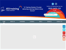 Tablet Screenshot of jcstraining.com